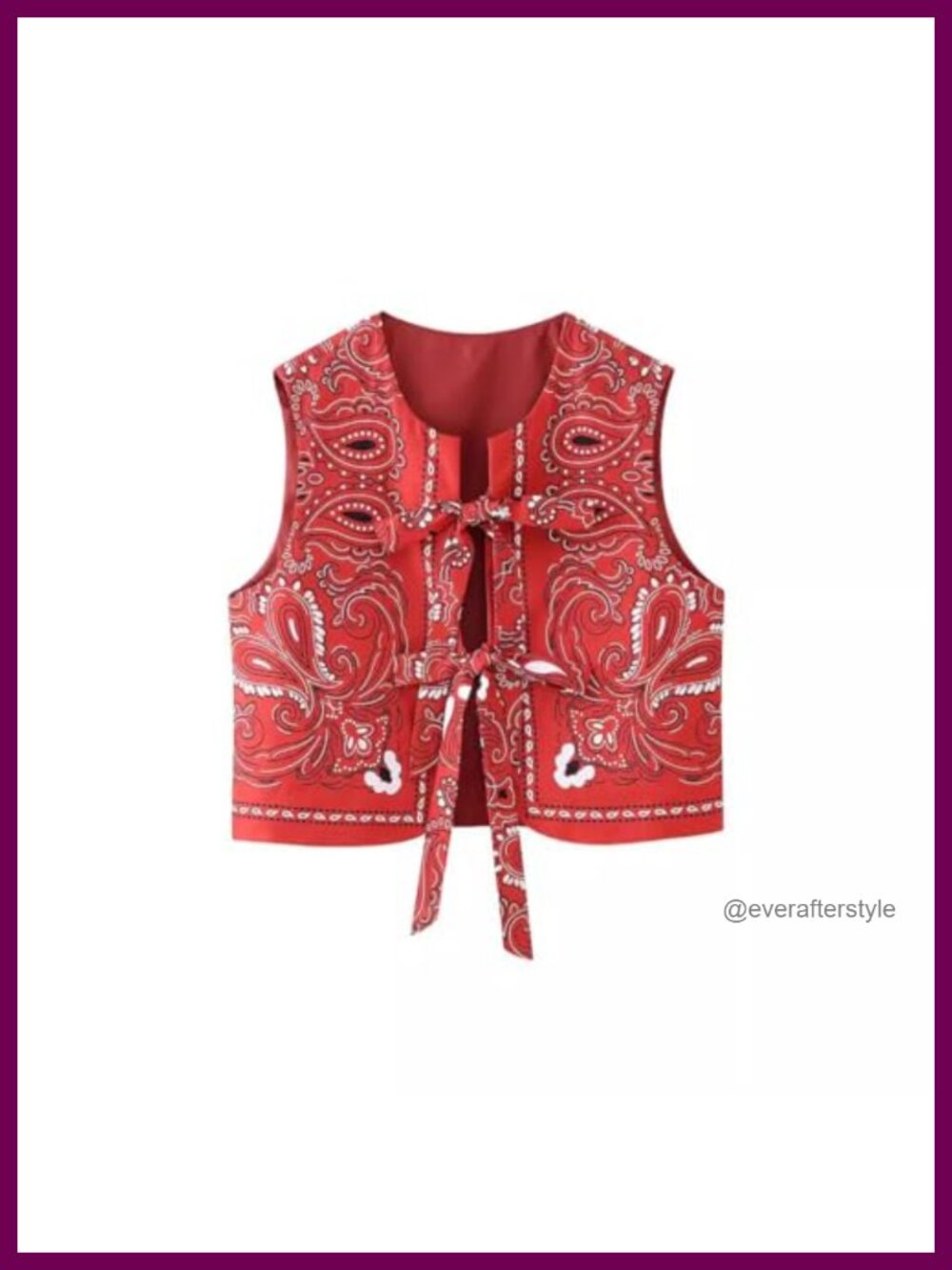 Floral Sweater Vest Bow Tie Front Fairycore Cottagecore Kawaii Y2K